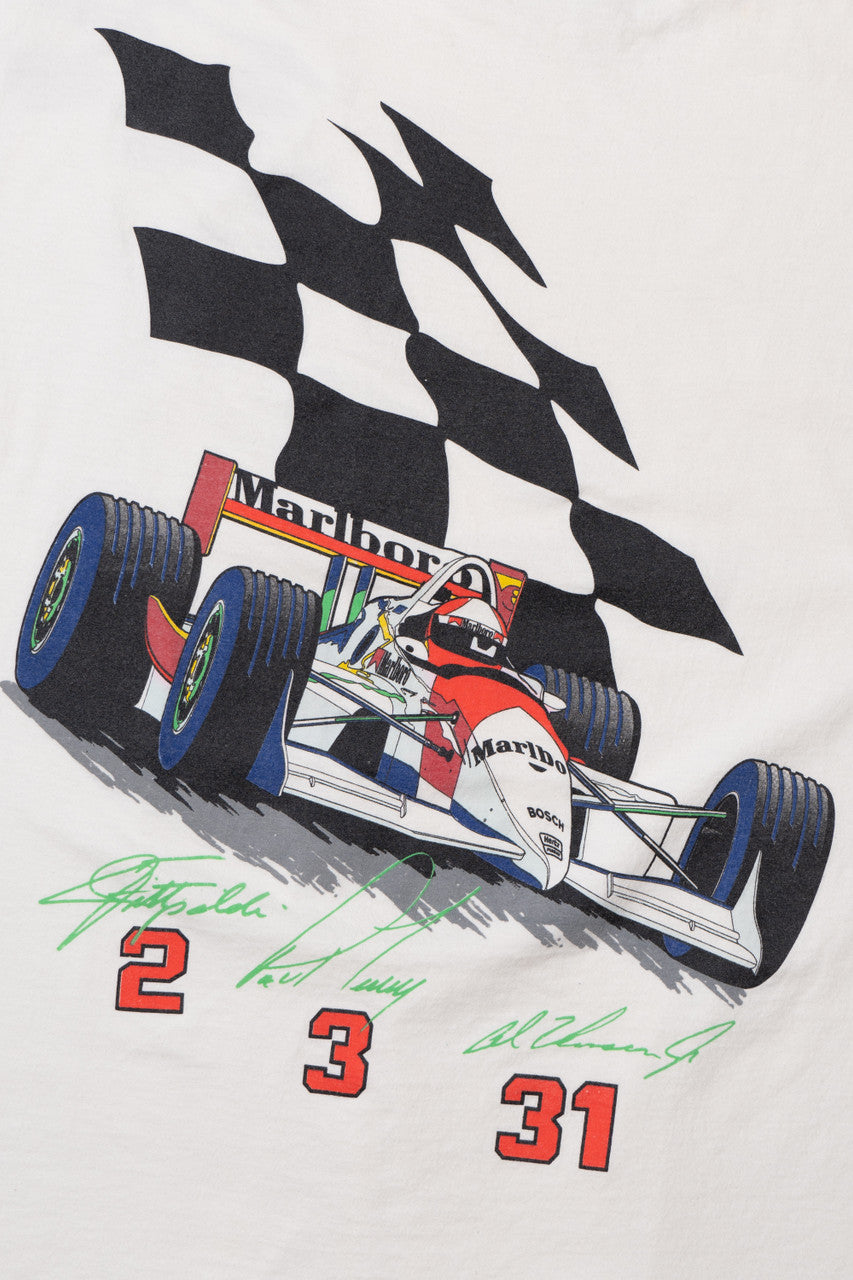 Vintage 1994 Distressed Marlboro Racing Team Pocket T-Shirt