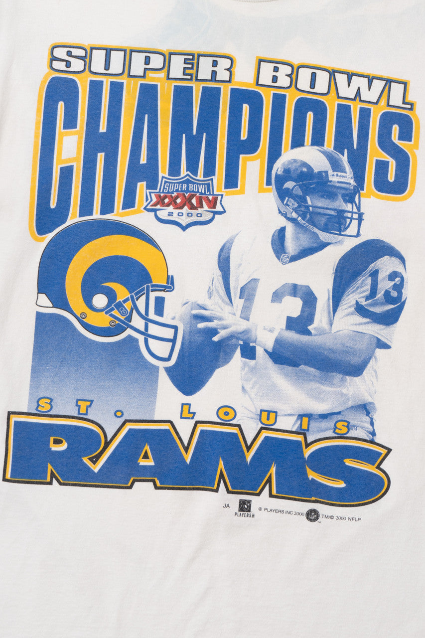 Vintage St. Louis Rams 2000 Super Bowl Champions XXXIV T