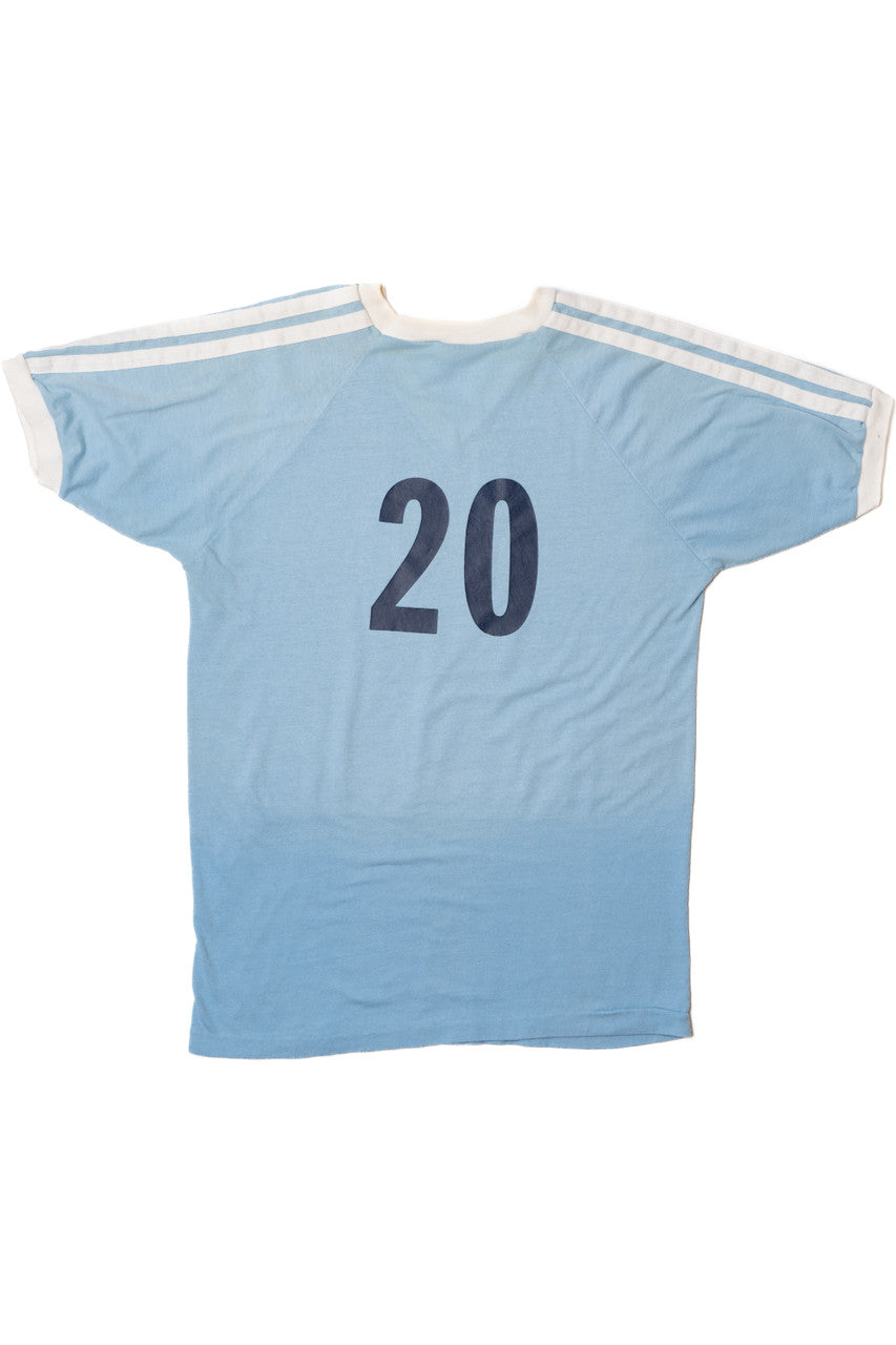 Vintage "Magnavox Auburn" #20 V-Neck Ringer T-Shirt