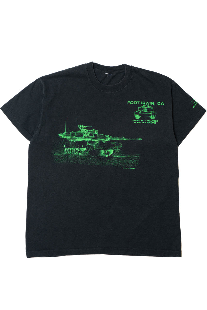 Vintage "Fort Irwin, CA" General Dynamic Abrams Tank T-Shirt