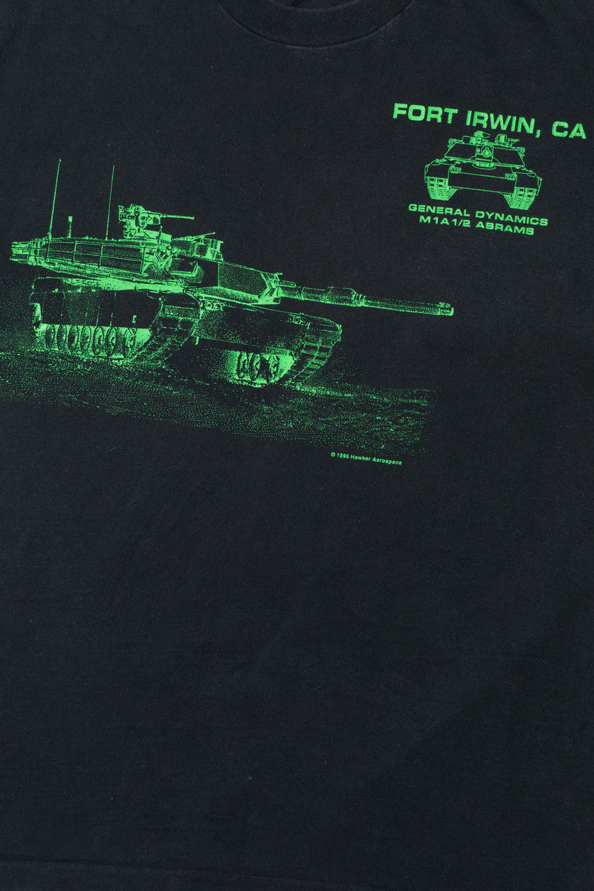 Vintage "Fort Irwin, CA" General Dynamic Abrams Tank T-Shirt