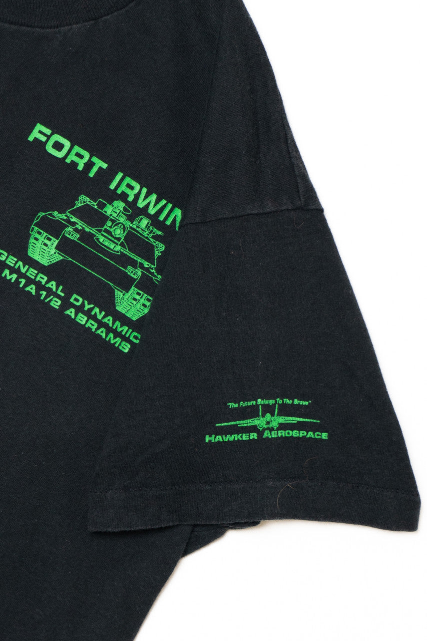 Vintage "Fort Irwin, CA" General Dynamic Abrams Tank T-Shirt