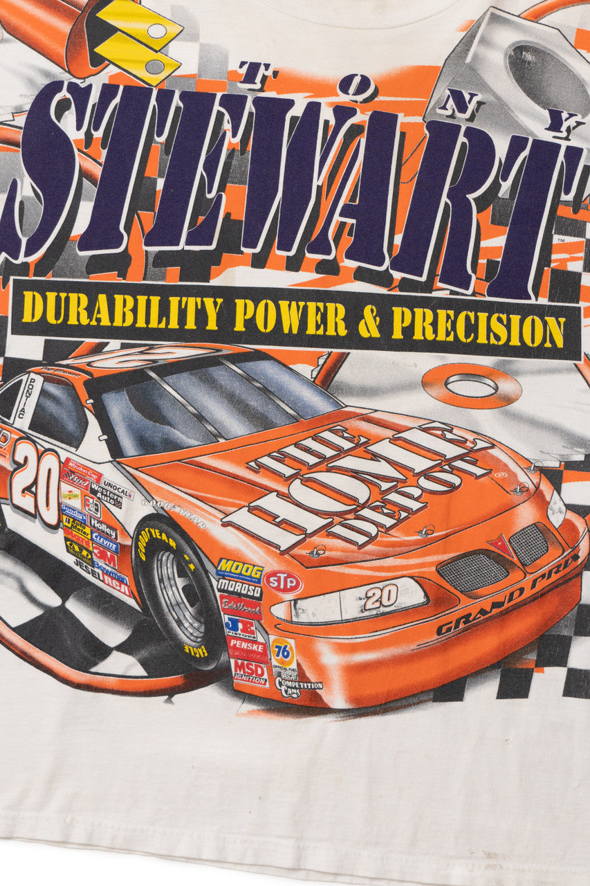 Vintage 1999 Tony Stewart "Heavy Duty Speed" NASCAR All Over Print T-Shirt
