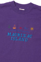 Vintage "Mackinac Island" Embroidered Kid's T-Shirt