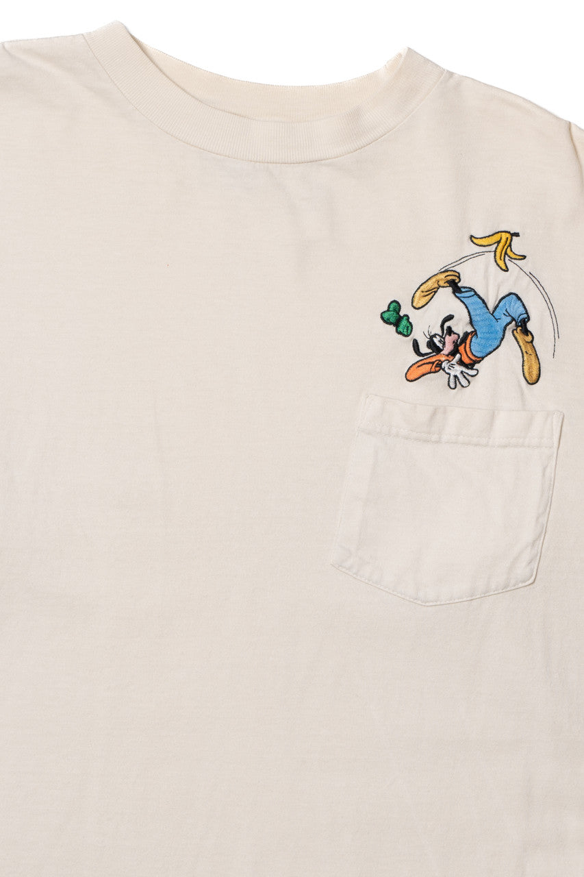Disney Goofy Embroidered Pocket Long Sleeve T-Shirt