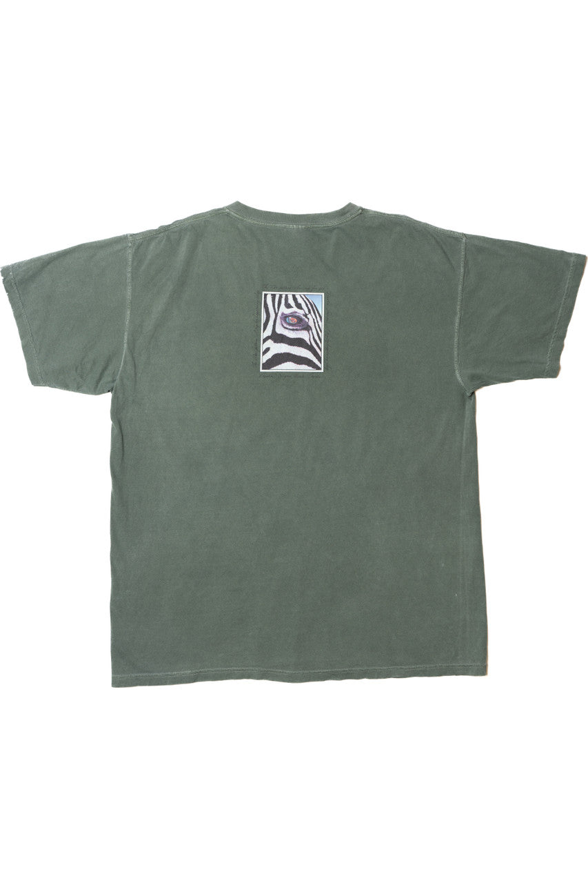 Vintage 1996 Distressed "An Eye For Art" Zoo Gallery Comfort Colors T-Shirt