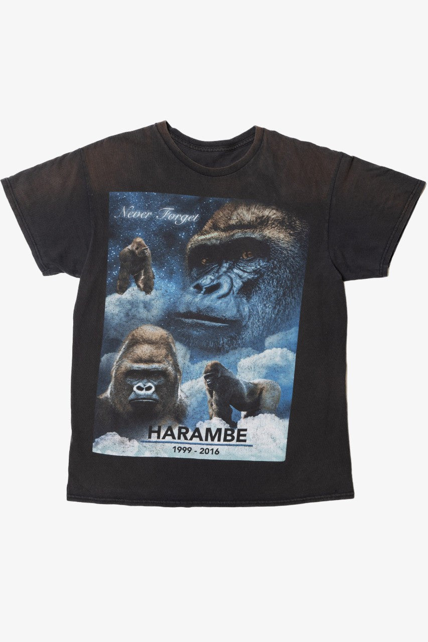 Recycled "Never Forget Harambe 1999-2016" T-Shirt