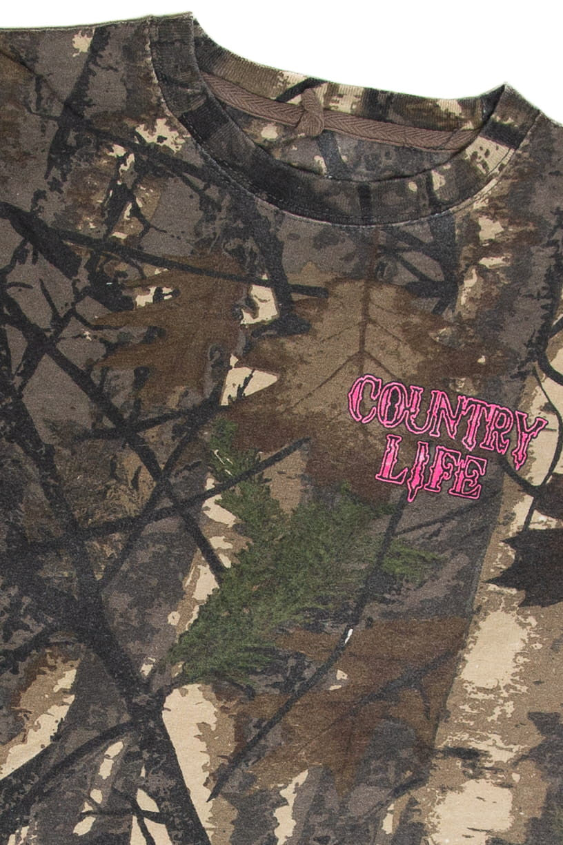 Vintage Country Life Camo Long Sleeve T-Shirt