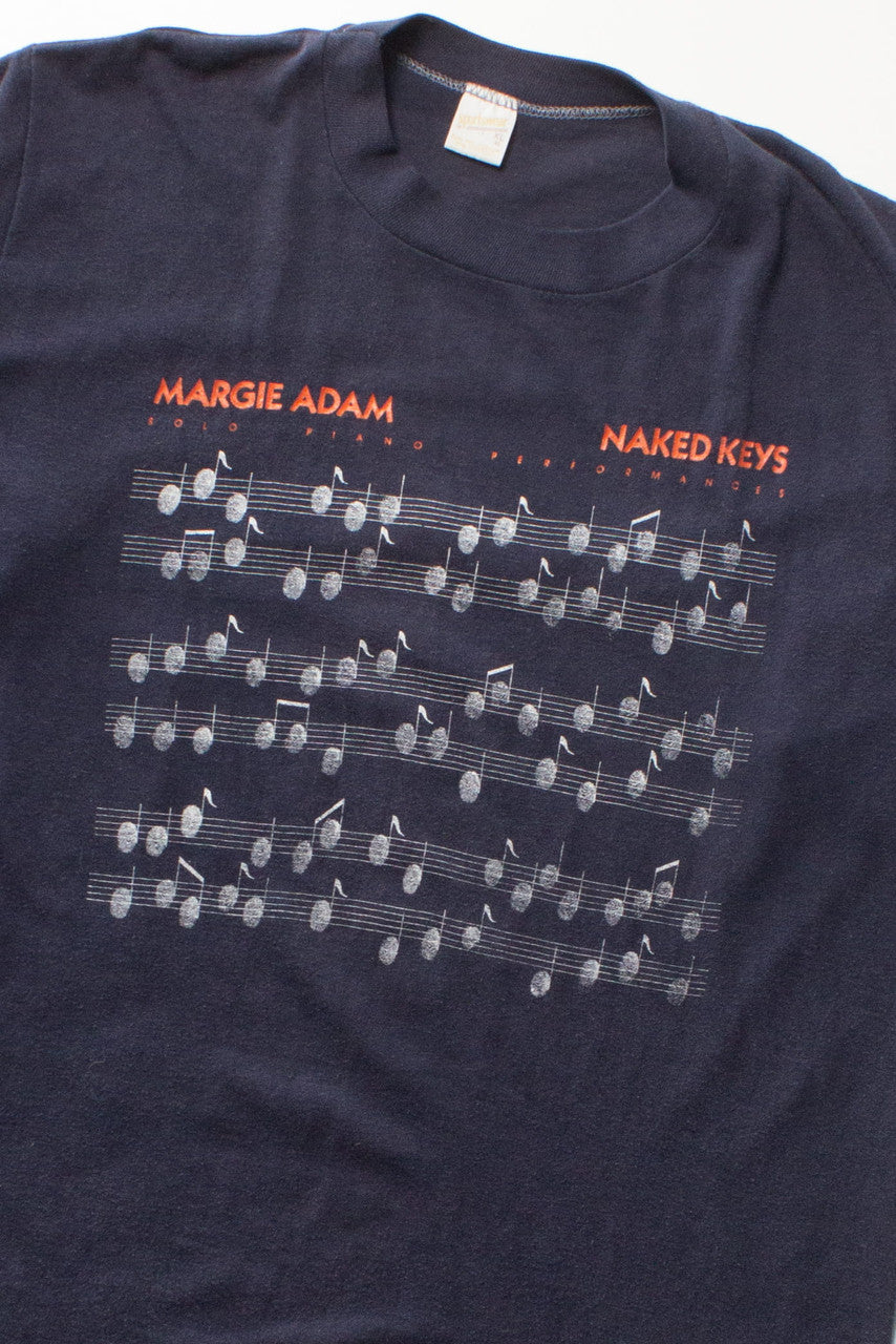 Vintage Margie Adam Naked Keys T-Shirt (1980s)