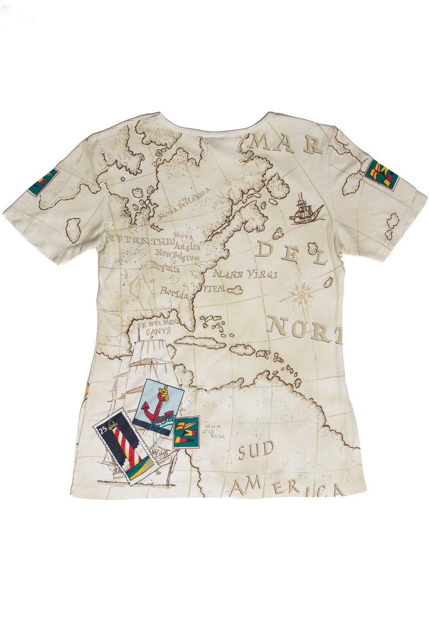 Vintage Bobbie Brooks Map T-Shirt