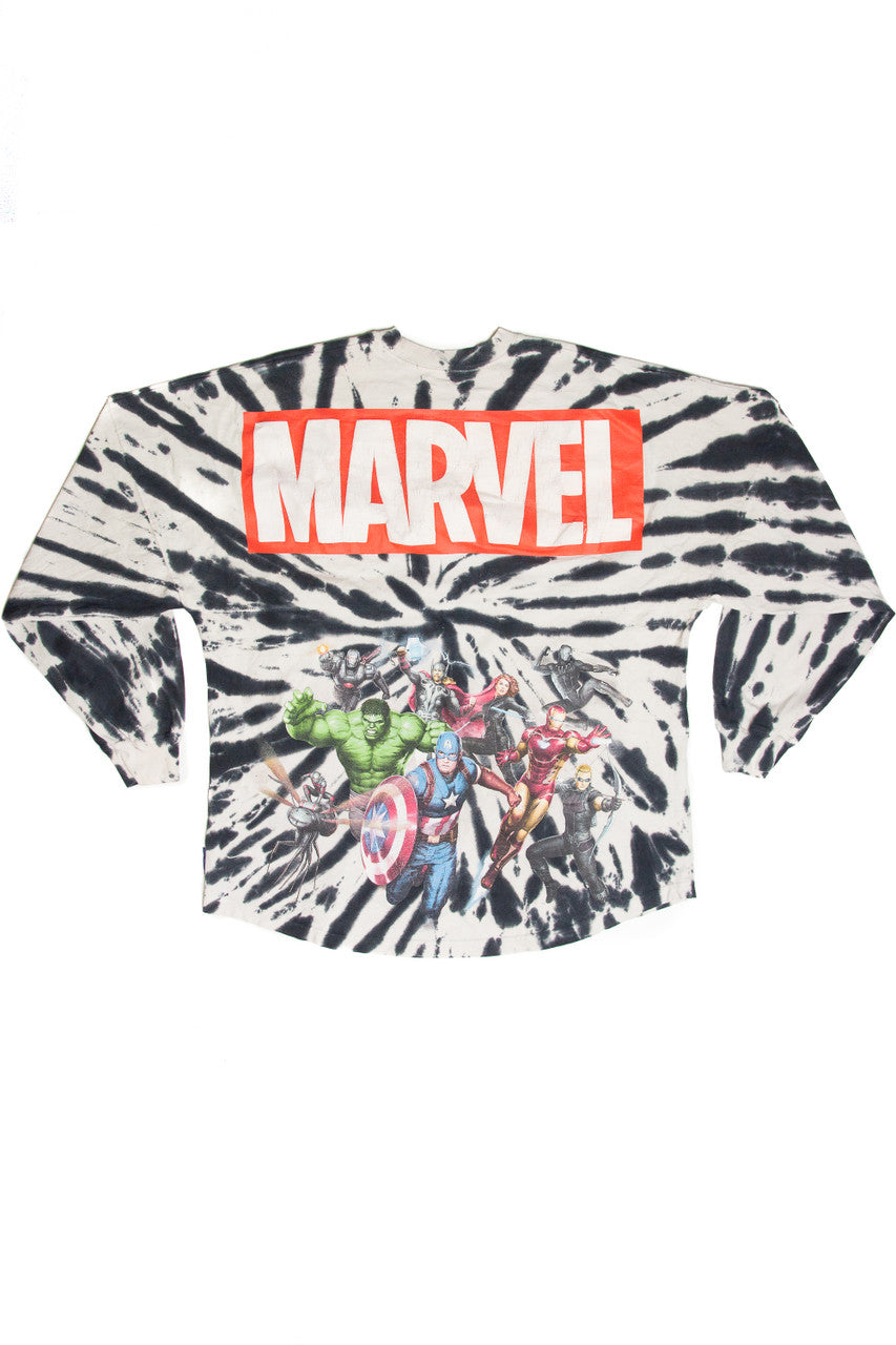 Vintage Marvel Tie-Dye Long Sleeve Shirt