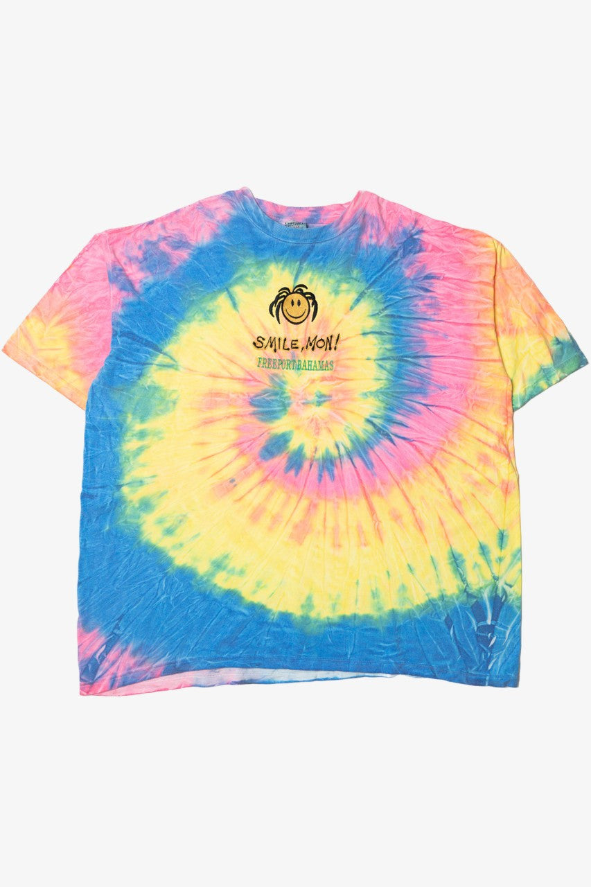 Vintage "Smile, Mon!" Bahamas Tie Dye T-Shirt