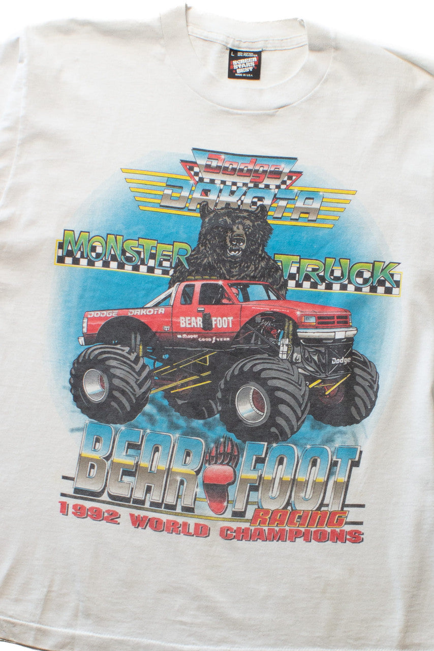 Vintage Bear Foot Monster Truck T-Shirt (1992)