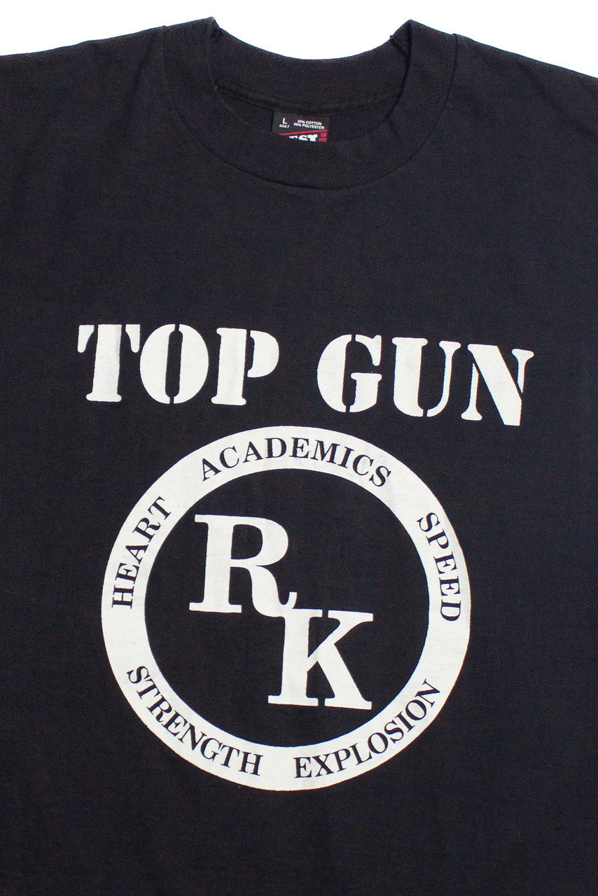 Vintage "Top Gun Academics" "No Excuses" Quote Sleeveless T-Shirt
