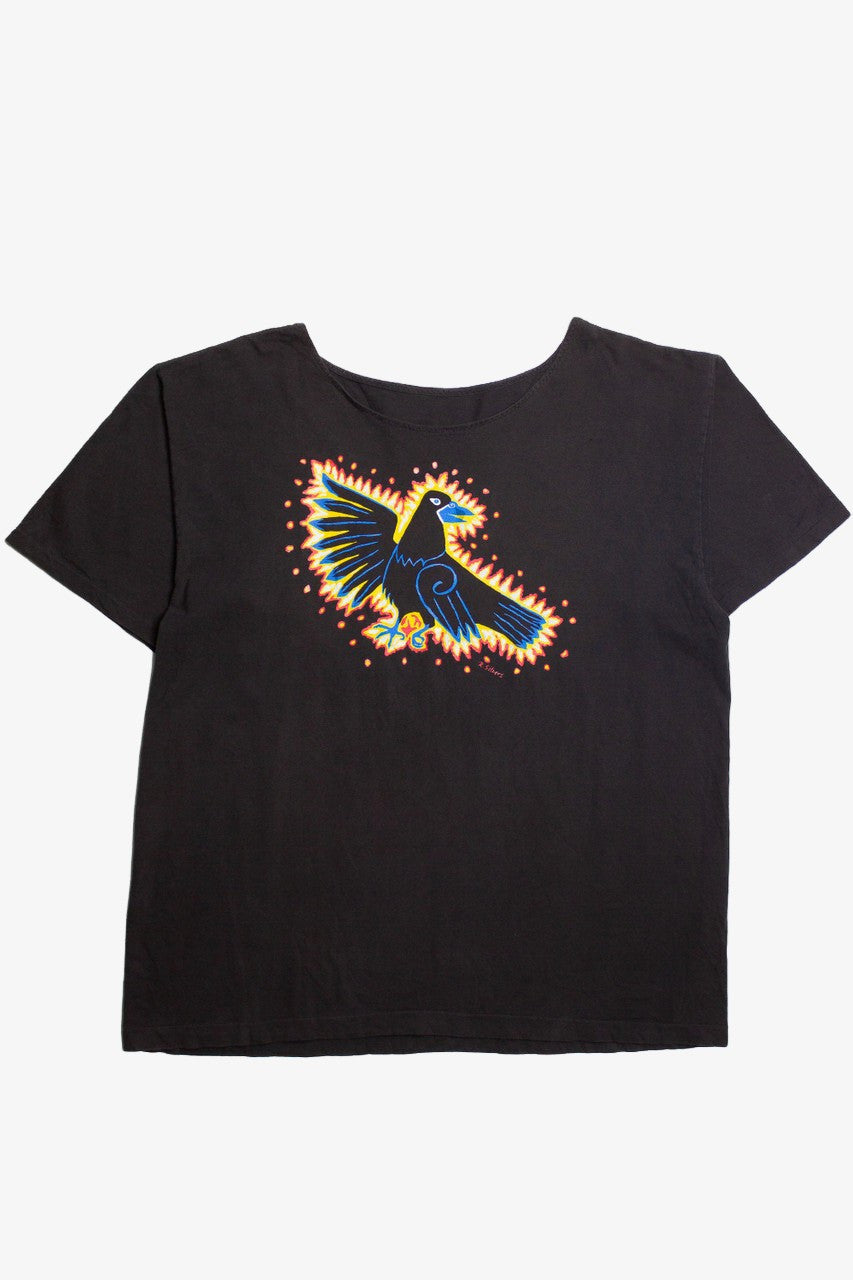 Vintage Bird Boatneck Single Stitch T-Shirt