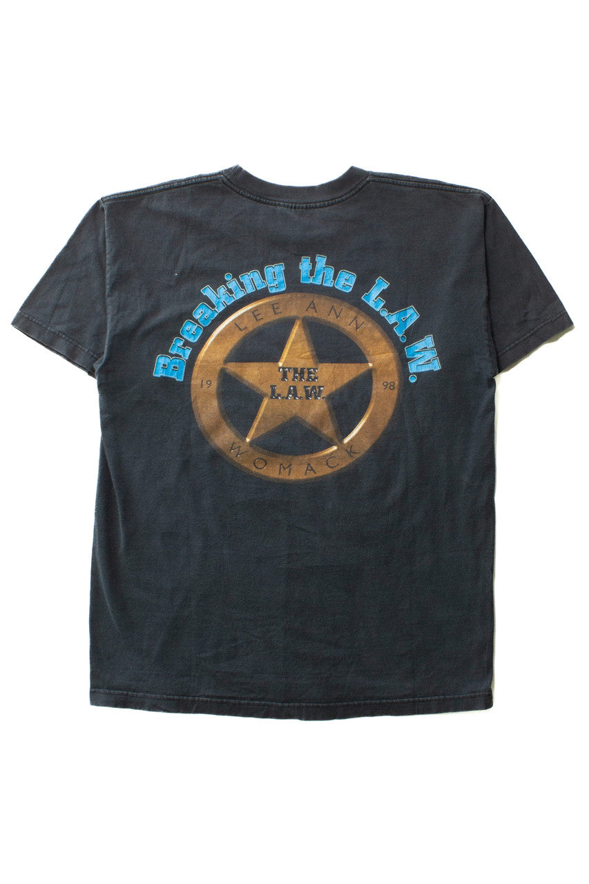 Vintage Lee Ann Womack Breaking The L.A.W. T-Shirt (1998)