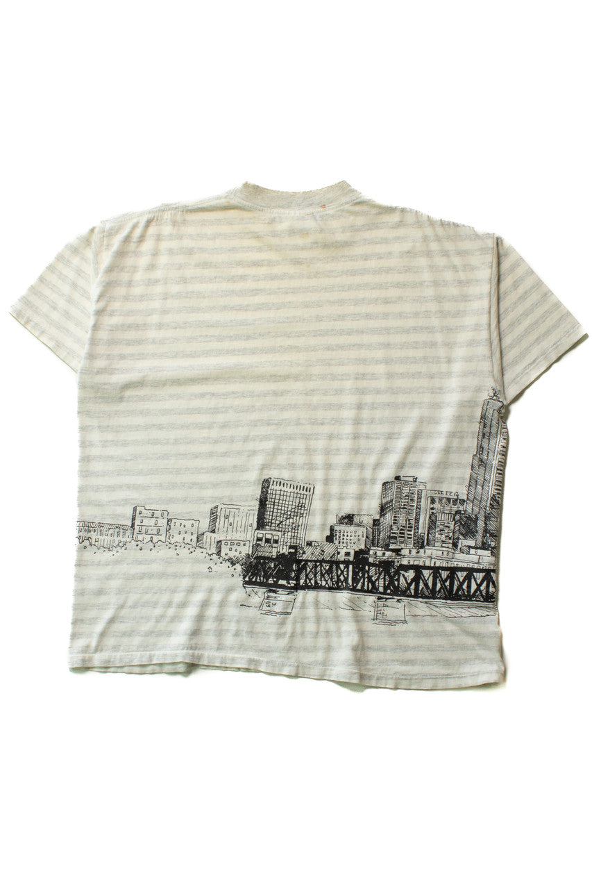 Vintage Columbus Ohio Skyline T-Shirt (1991)
