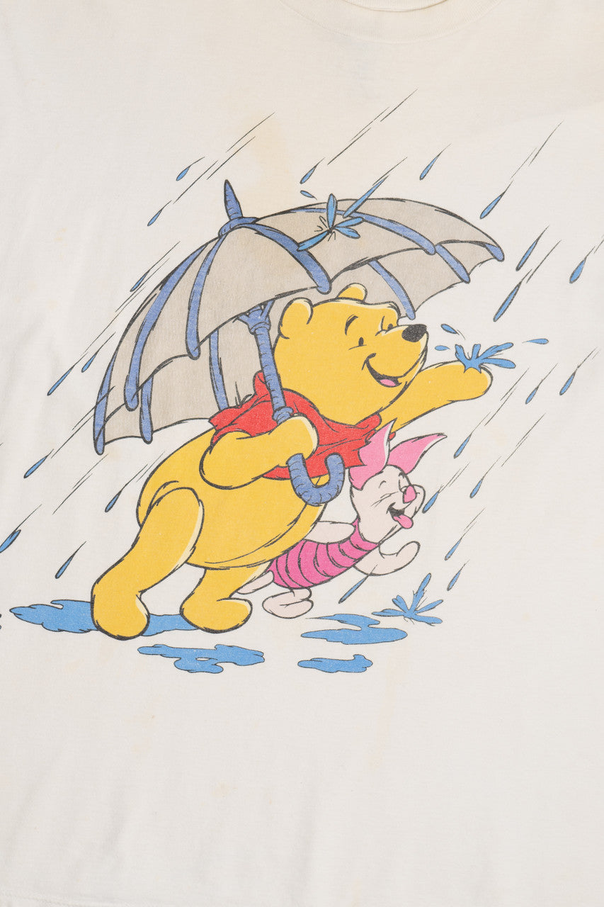 Vintage Winnie The Pooh And Piglet In The Rain T-Shirt