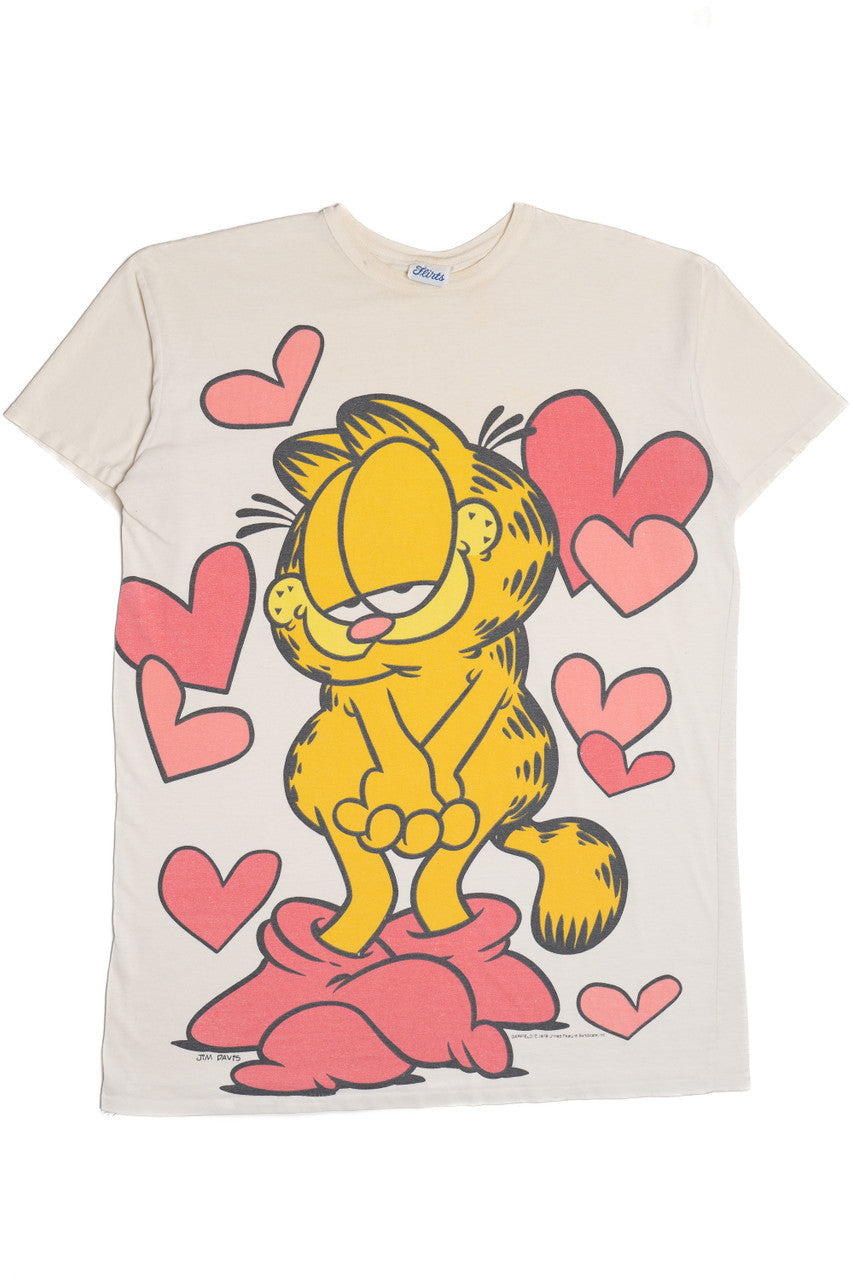 Vintage Garfield Hearts Tall T-Shirt