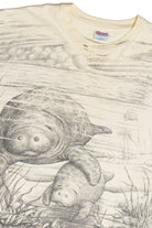 Vintage Manatees All Over Print T-Shirt