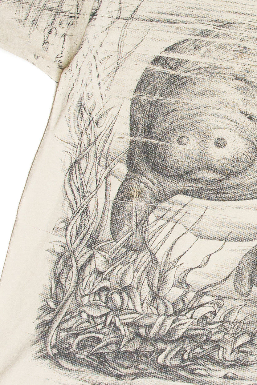 Vintage Manatees All Over Print T-Shirt