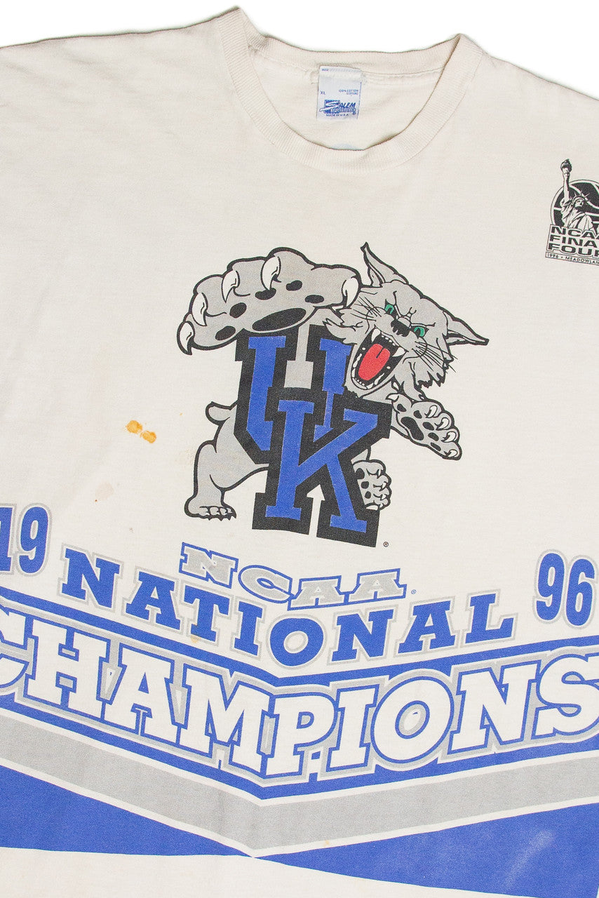Vintage University Of Kentucky 1996 NCAA Champions T-Shirt