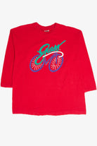 Vintage Guess Bicycle Graphic Long Sleeve T-Shirt (1989)