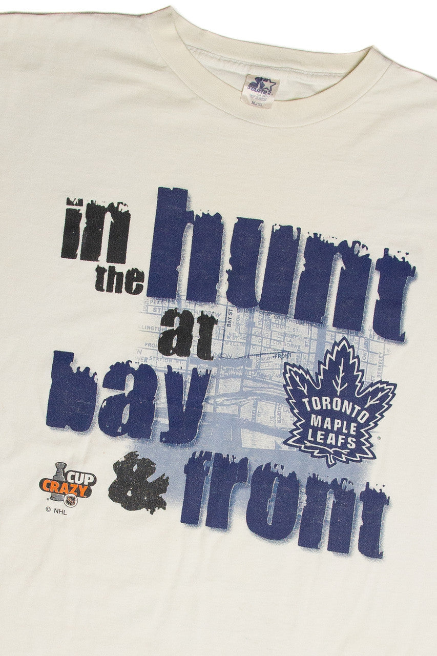 Vintage Toronto Maple Leafs "In The Hunt At Bay & Front" T-Shirt