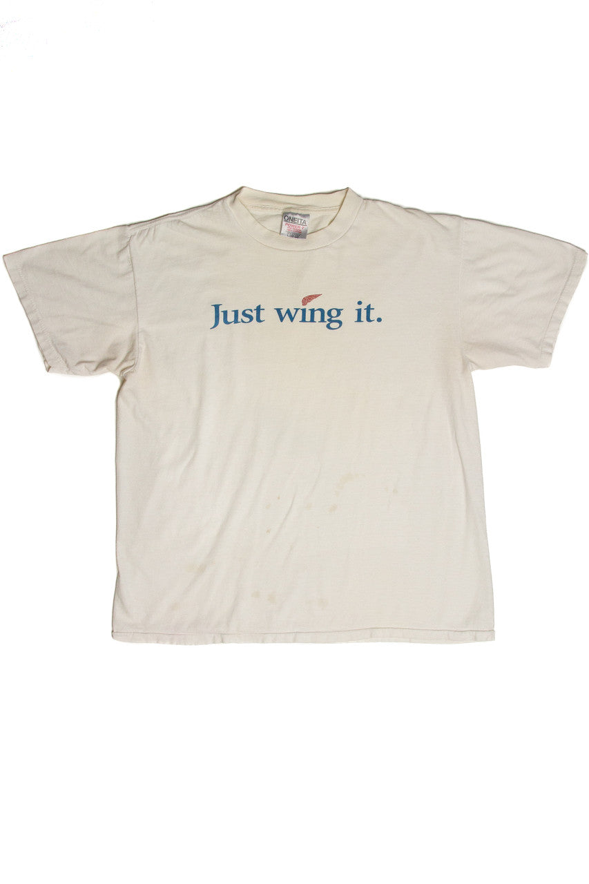 Vintage "Just Wing It." T-Shirt