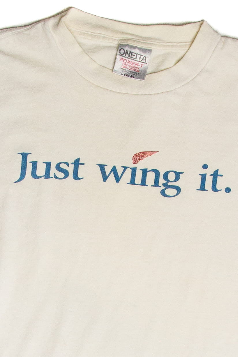Vintage "Just Wing It." T-Shirt