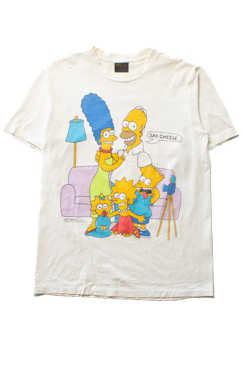 Vintage The Simpsons Portrait Say Cheese T-Shirt (1989) – Ragstock