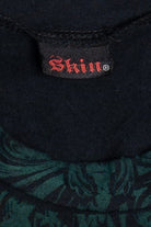 "Skin" Angel Wings Filigree Print Affliction-Style T-Shirt