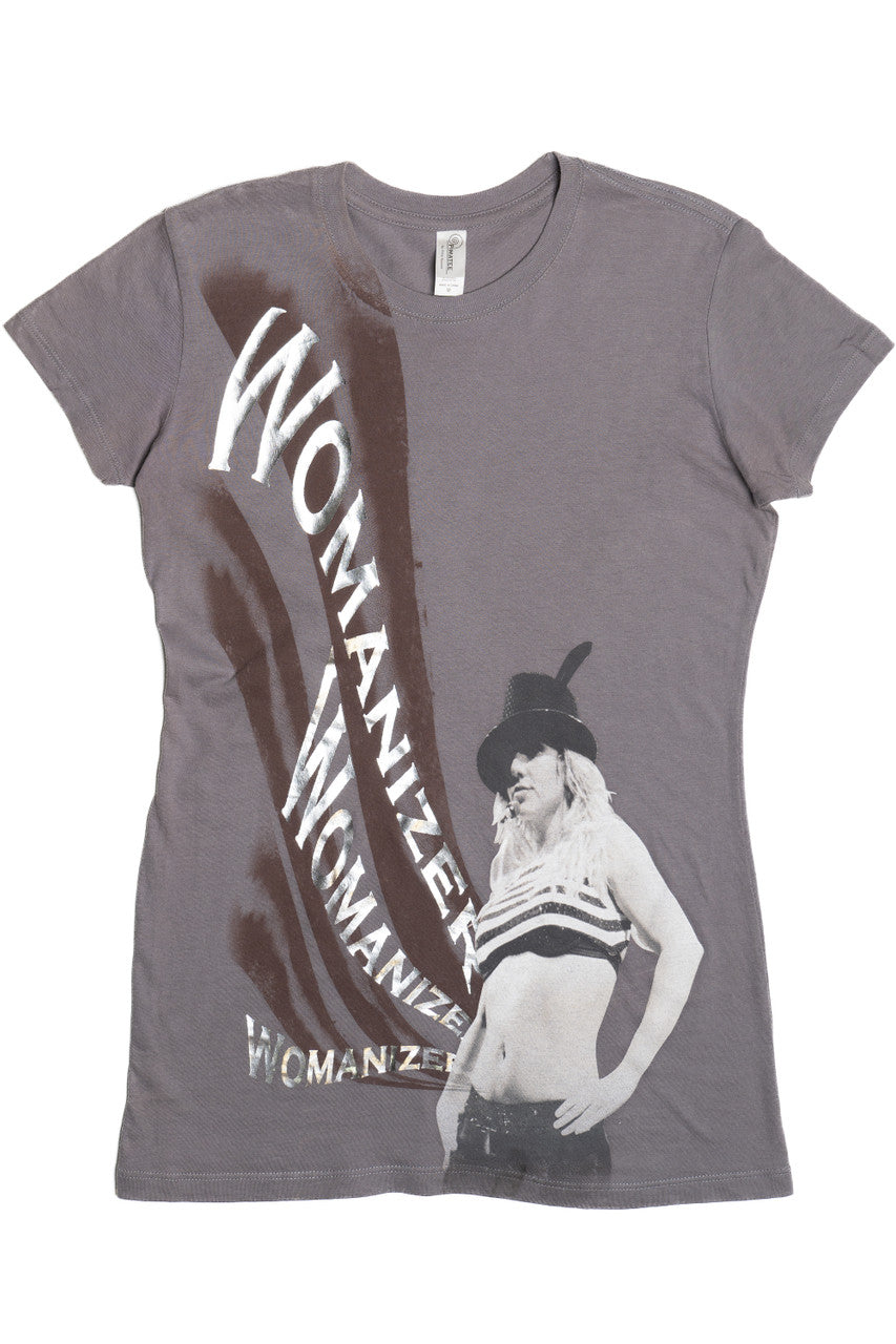 2009 Britney Spears "Womanizer" Metallic Detail T-Shirt