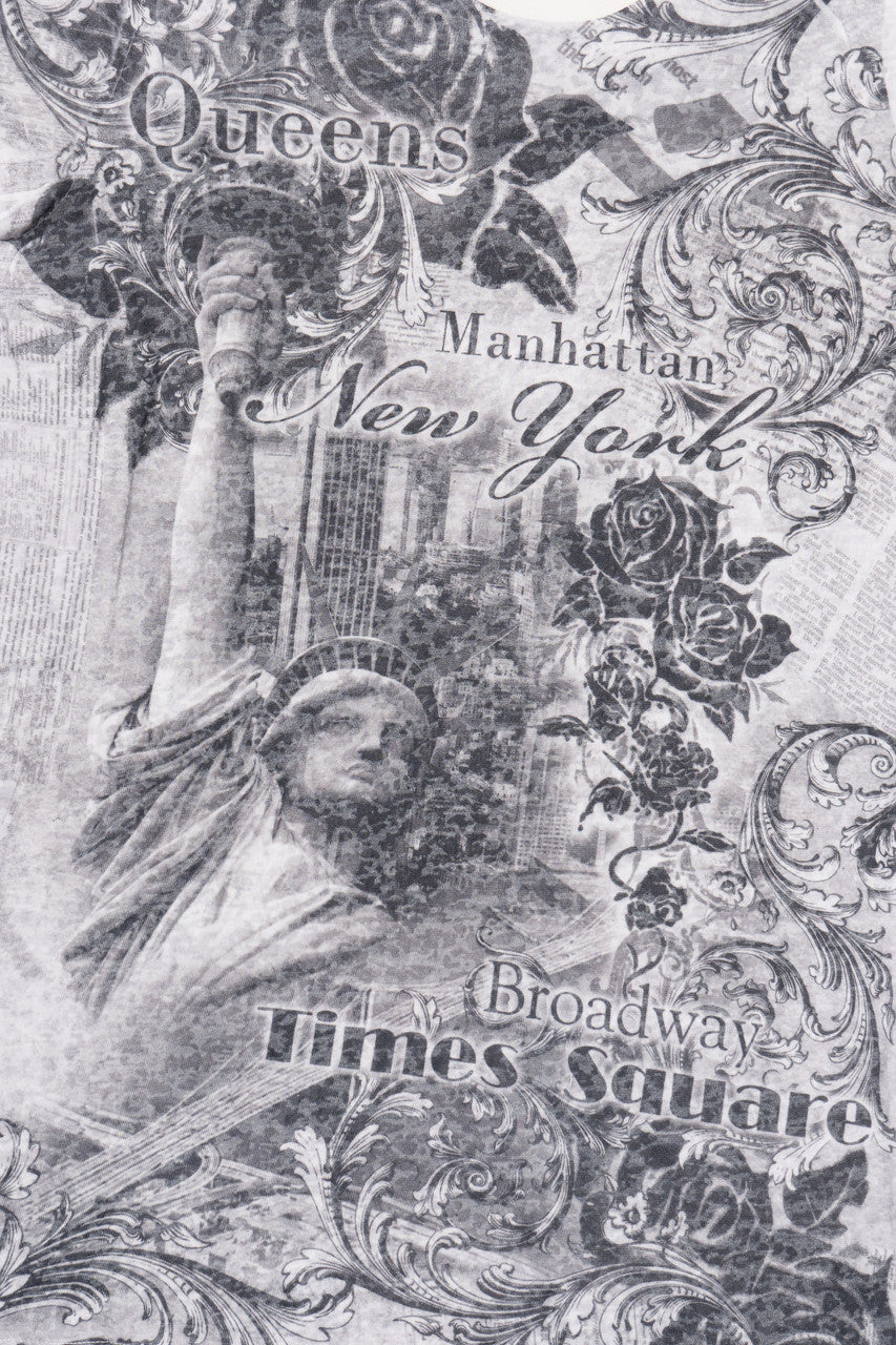 Y2k Style New York City Collage All Over Print T-Shirt