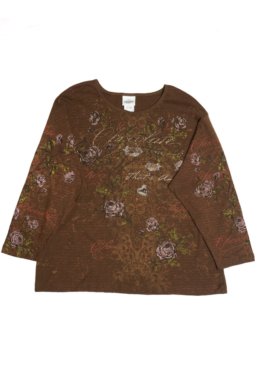 "That's Amore" All Over Print Collage Long Sleeve T-Shirt