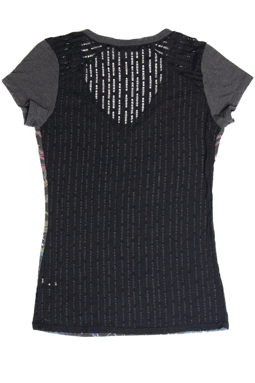 Angels & Diamonds Cross Rhinestone T-Shirt