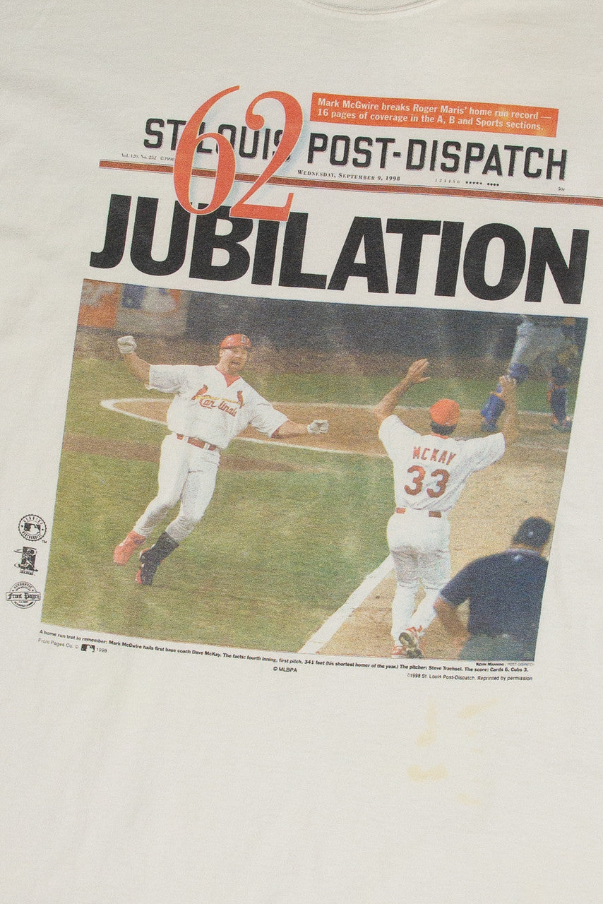 Vintage Mark McGwire Home Run Record T-Shirt (1998)