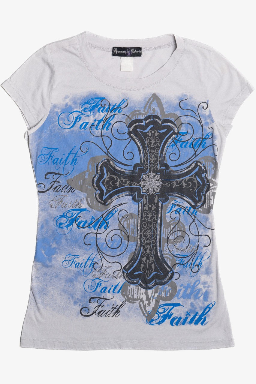 "Faith" Cross Cap Sleeve T-Shirt