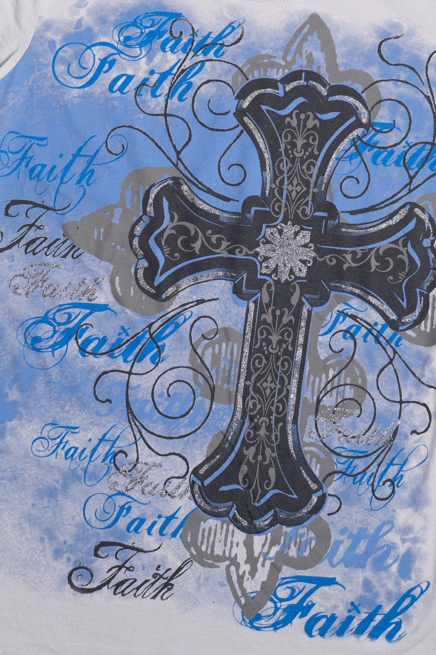 "Faith" Cross Cap Sleeve T-Shirt