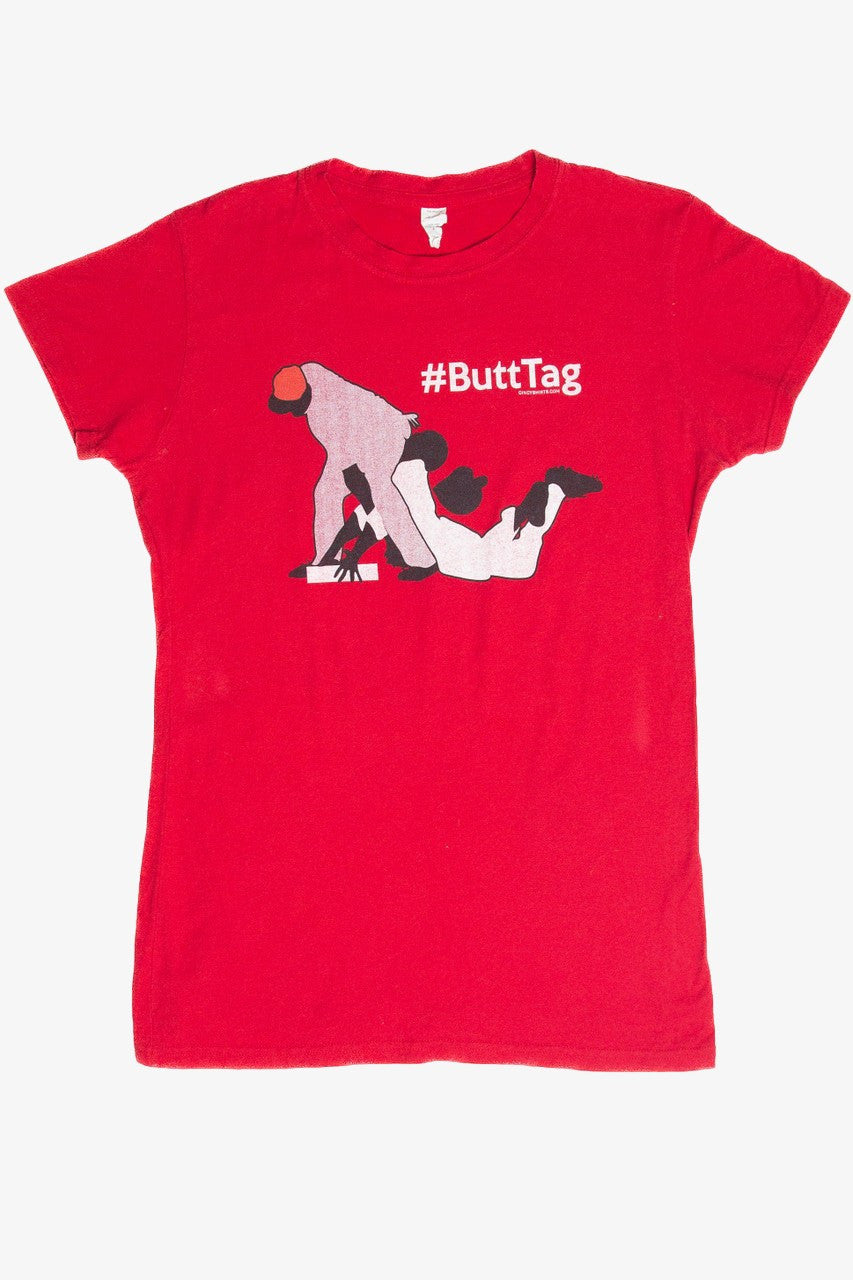 Recycled #ButtTag Baseball T-Shirt