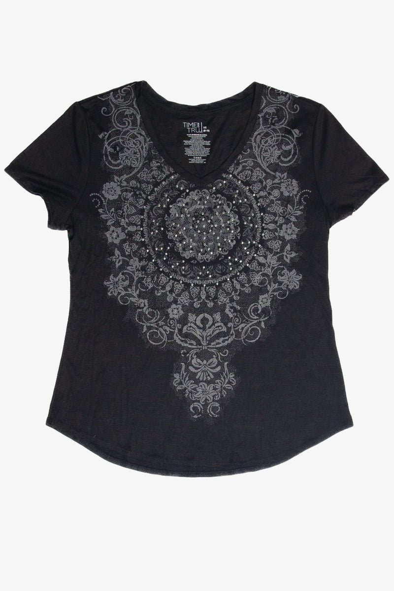 Time And Tru Rhinestone T-Shirt – Ragstock