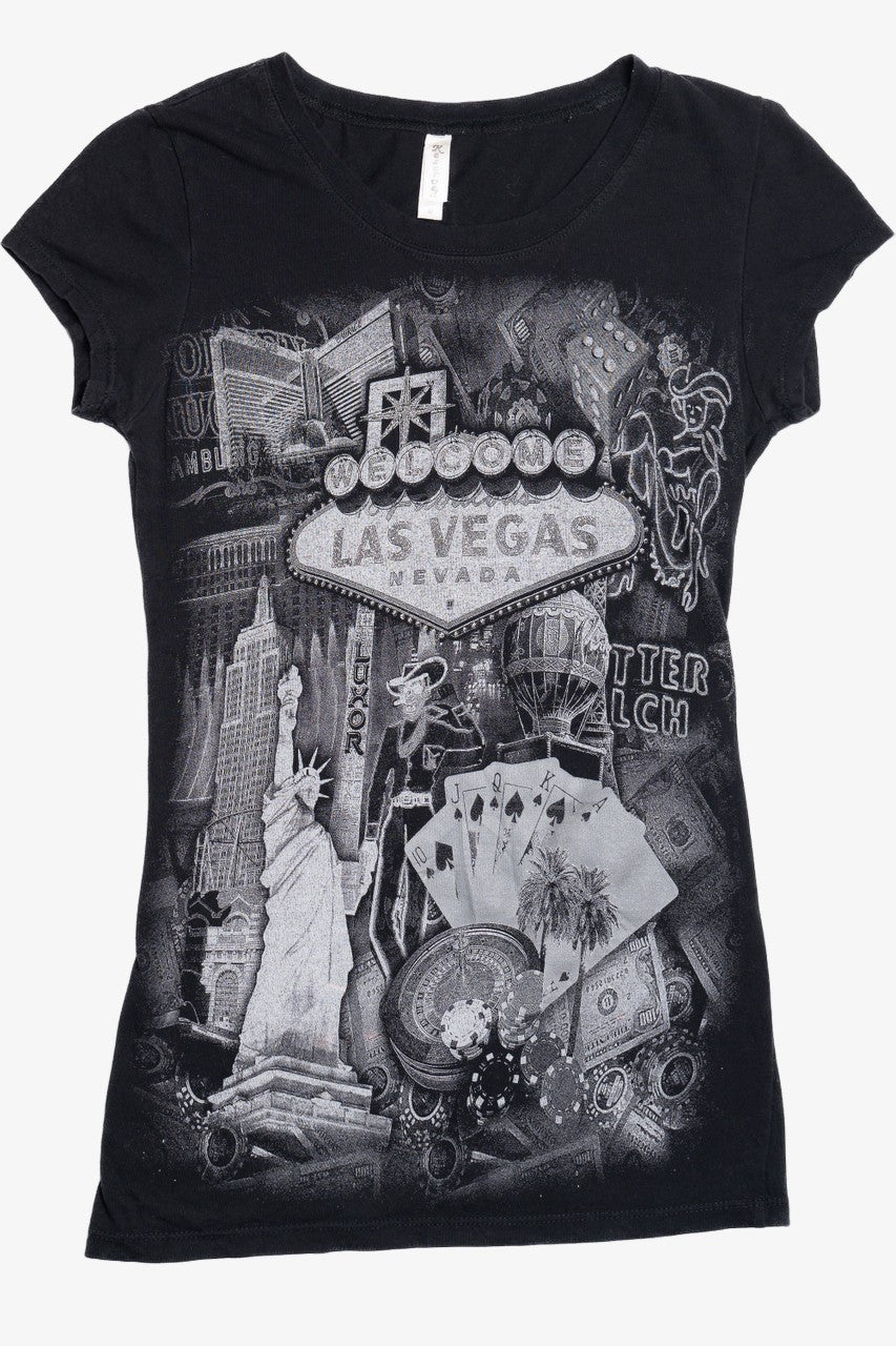 Las Vegas Nevada Y2K Collage-Style T-Shirt