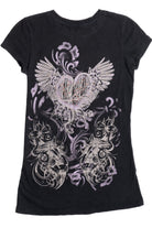 Rhinestone Heart Wings T-Shirt