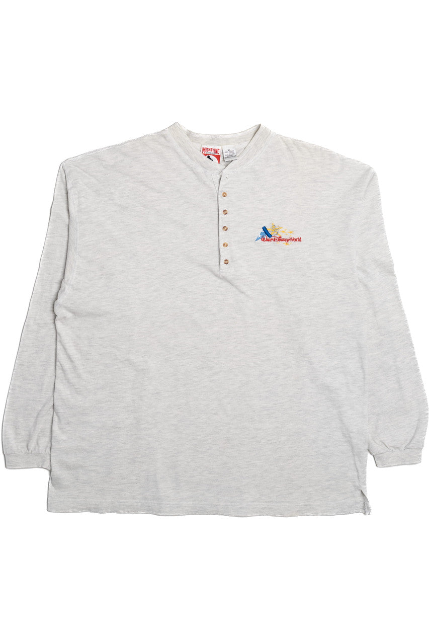 Vintage Walt Disney World 25th Anniversary Embroidered Long Sleeve T-Shirt