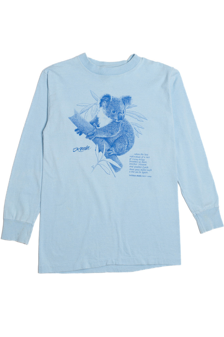 Vintage Koala Endangered Species Quote Long Sleeve T-Shirt