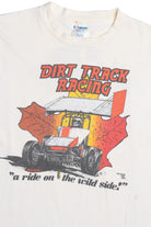 Vintage "Dirt Track Racing" "A Ride On The Wild Side" T-Shirt