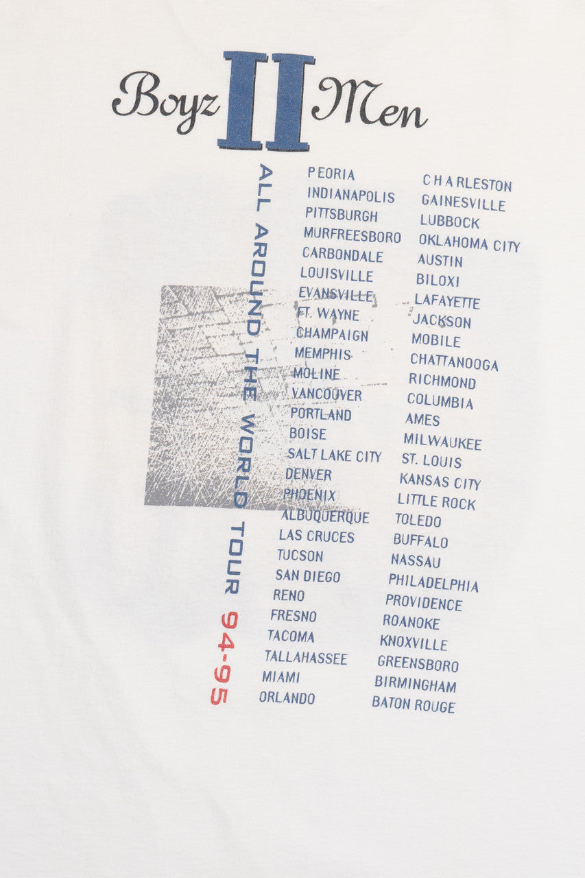 Vintage Boyz II Men 1994-1995 "All Around The World" Tour T-Shirt