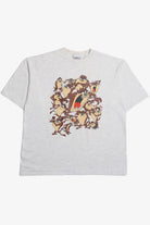 Vintage 1993 Taz Looney Tunes Collage Tasmanian Devil Heavyweight T-Shirt