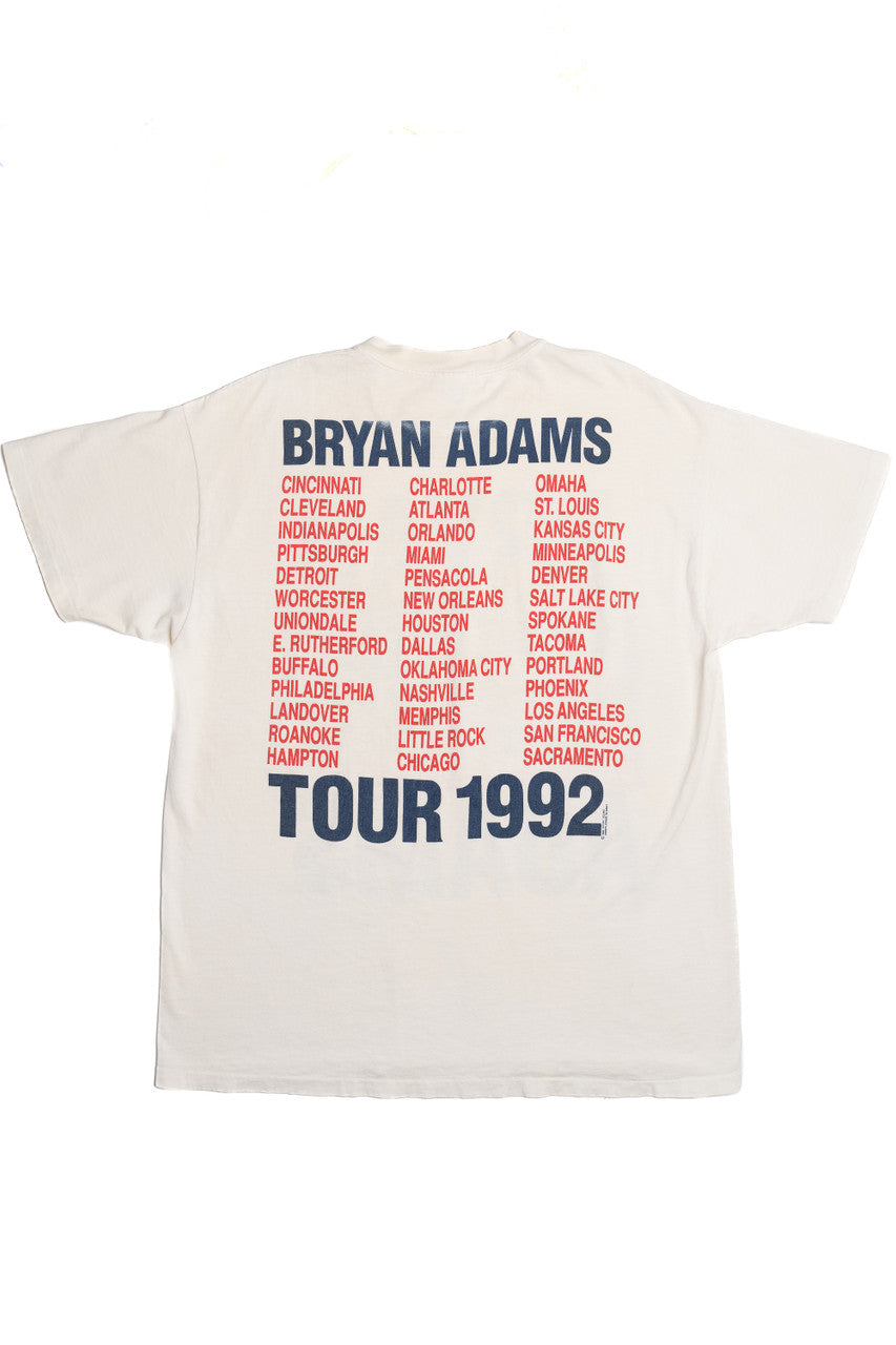 Vintage 1992 Bryan Adams "Waking Up The World" Tour T-Shirt