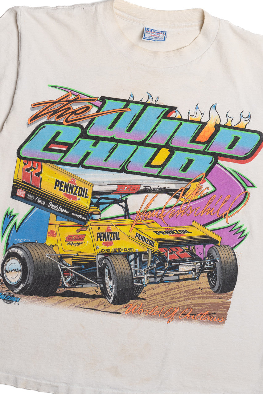 Vintage 1997 "Wild Child" "Heaven On Dirt Tour" Racing T-Shirt